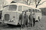 Skoda Bus und Belegschaft Anfang der 60-er Jahre